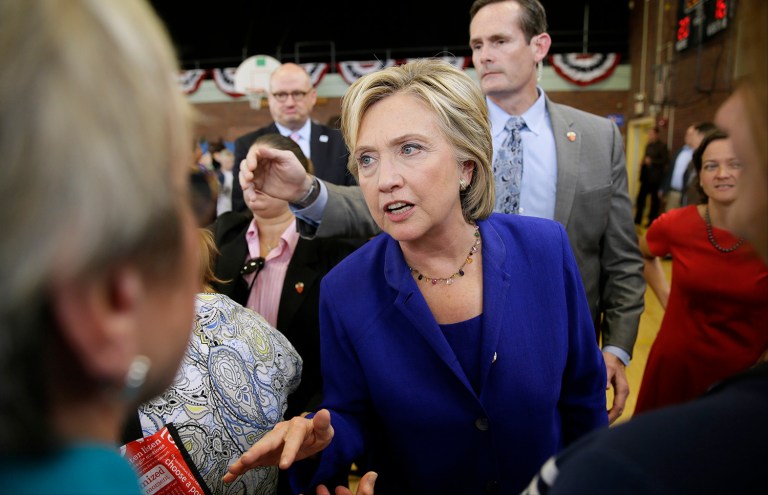 Many in the GOP remain fatalistic when it comes to Hillary Clinton's political survival. (AP Photo/Charlie Neibergall)