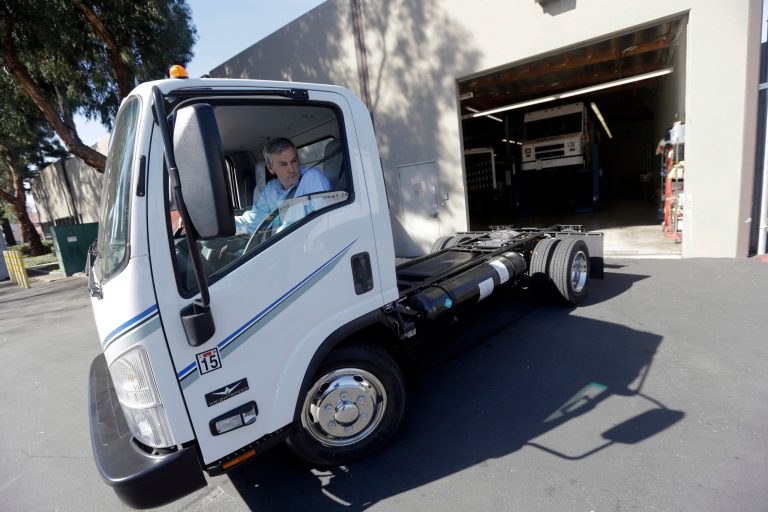 The EPA is building in the incentives while admitting there is no market, nor demand, for electric trucks, the agency said in the final truck rule. (AP Photo)