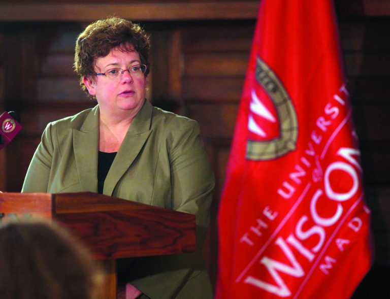 FILE -- In a June 14, 2011 file photo University of Wisconsin-Madison chancellor Carolyn 