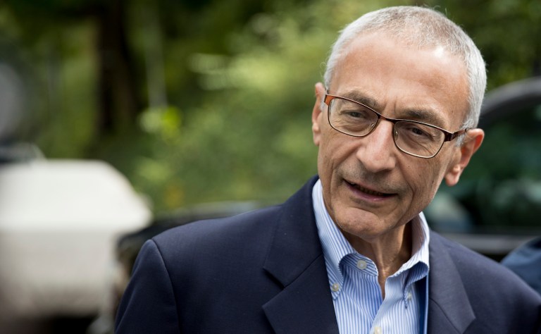 Intelligence agencies say Podesta's email account was hacked by the Russians. (AP Photo/Andrew Harnik, File)