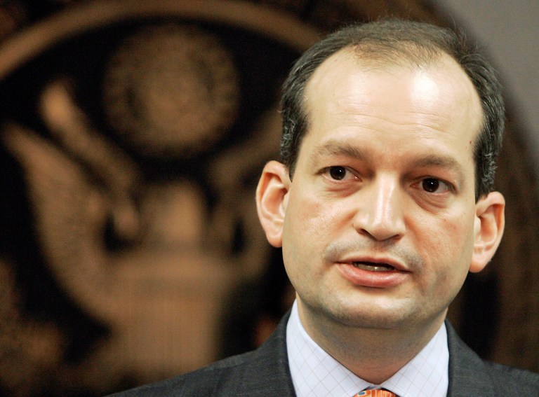 Acosta has served in three POTUS-appointed, Senate-confirmed positions. (AP photo/Alan Diaz)