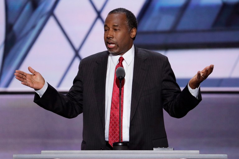 Dr. Ben Carson said he would not have run had it not been for the "tremendous outcry of the people." (AP Photo/J. Scott Applewhite)