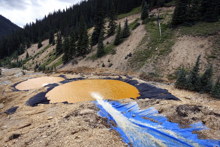 New Mexico is challenging Colorado's response to the mine spill at the Supreme Court. (AP Photo/Brennan Linsley)