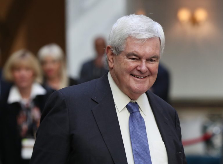Newt Gingrich defended President-elect Trump's appointment of campaign chairman Steve Bannon. (AP Photo/Manuel Balce Ceneta)
