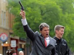 Perry’s first cowboy candidate moment