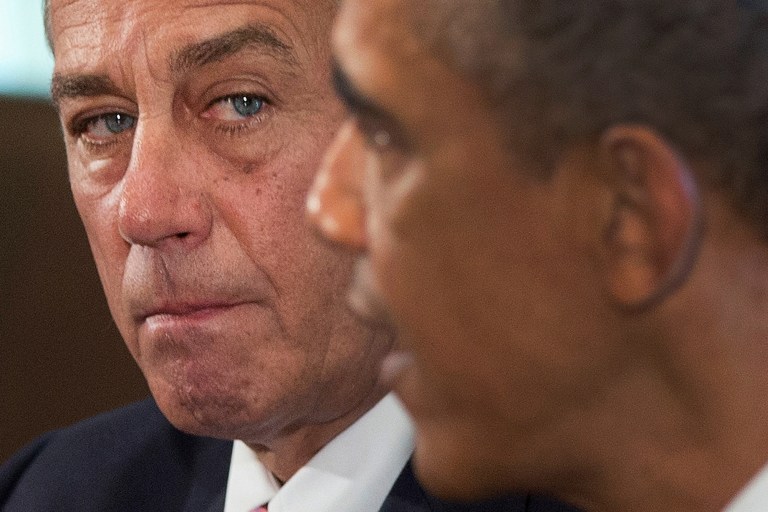 Speaker Boehner ends rough year on a high note