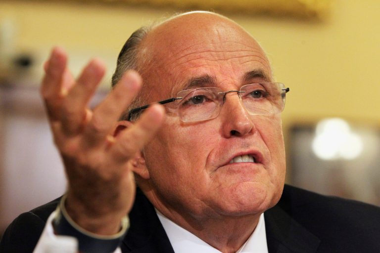 On CNN Tuesday morning, former New York City Mayor Rudy Giuliani suggested that President Obama should have bombed Syria without congressional authorization. (AP Photo)