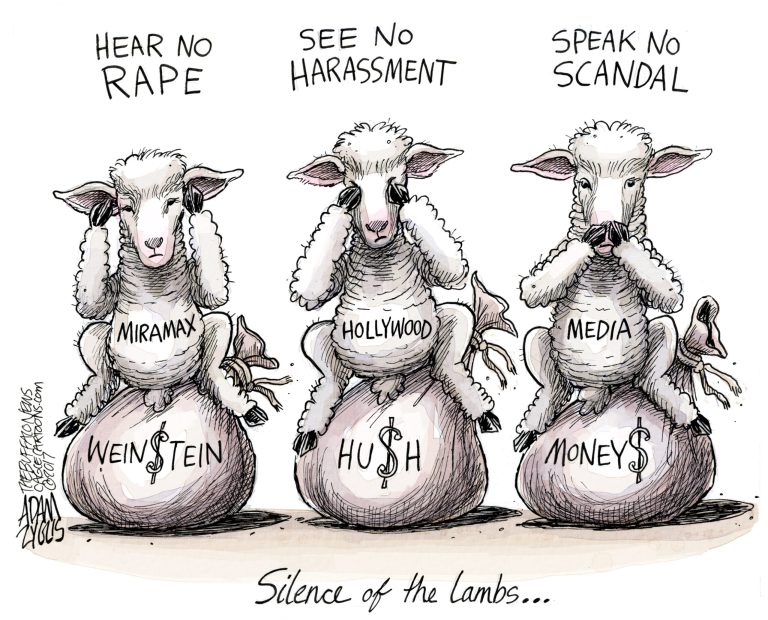 Editorial cartoon: Silence of the lambs