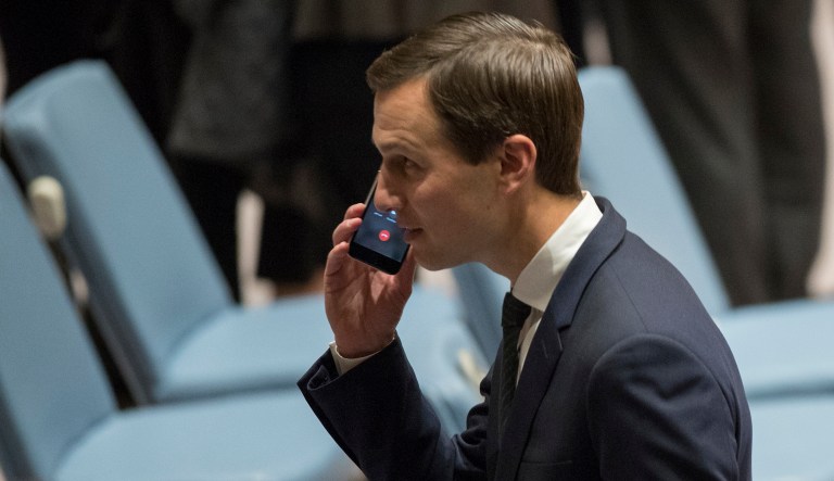 Jared Kushner's father made a pitch to Qatari Finance Minister Ali Sharif Al Emadi during a meeting in New York in April 2017, weeks before a Saudi-led economic blockade against Qatar, according to a report. (AP Photo/Mary Altaffer)