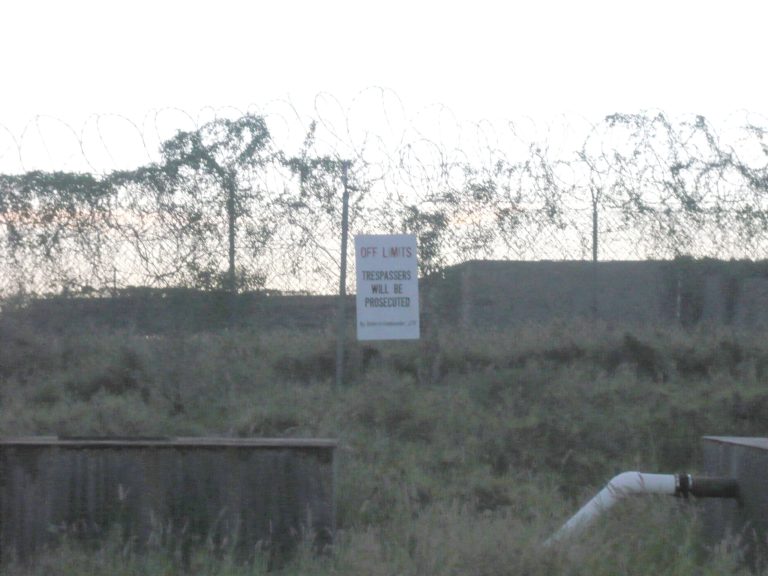 A view of the outside gate at Camp X-Ray. (Tim Mak/Washington Examiner)