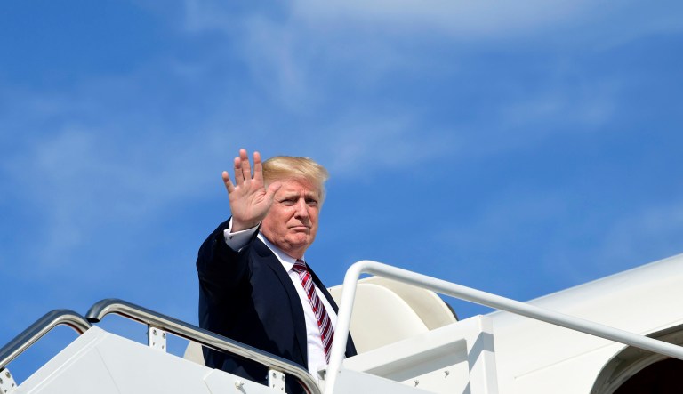 All eyes will be on President Trump next week when he travels to the devastated U.S. commonwealth of Puerto Rico, whose hurricane-ravaged communities remain largely without food, electricity, and clean water ahead of his visit. (AP Photo/Susan Walsh)