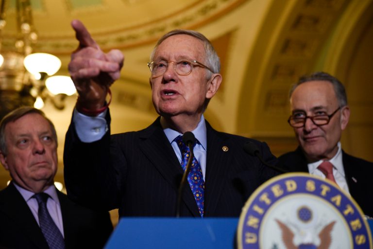 Democrats on Thursday used one of the last few days of the 114th Congress to take pot shots at President-elect Trump. (AP Photo/Sait Serkan Gurbuz)