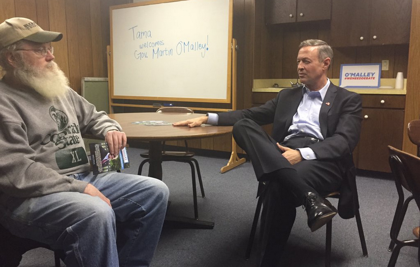 O’Malley finally gets support of lone attendee to Iowa event