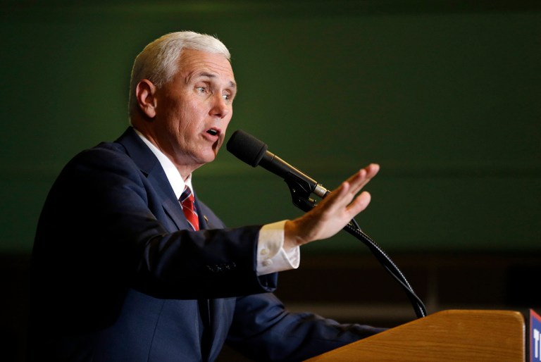 Mike Pence said Donald Trump's campaign reminds him of President Harry Truman's winning strategy in 1948. (AP Photo/Elise Amendola)