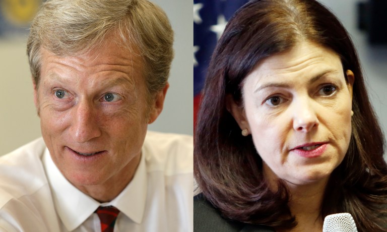 Tom Steyer's NextGen Climate Action suggested Kelly Ayotte, who is running in a tight race against Democratic New Hampshire Gov. Maggie Hassan, has shown 