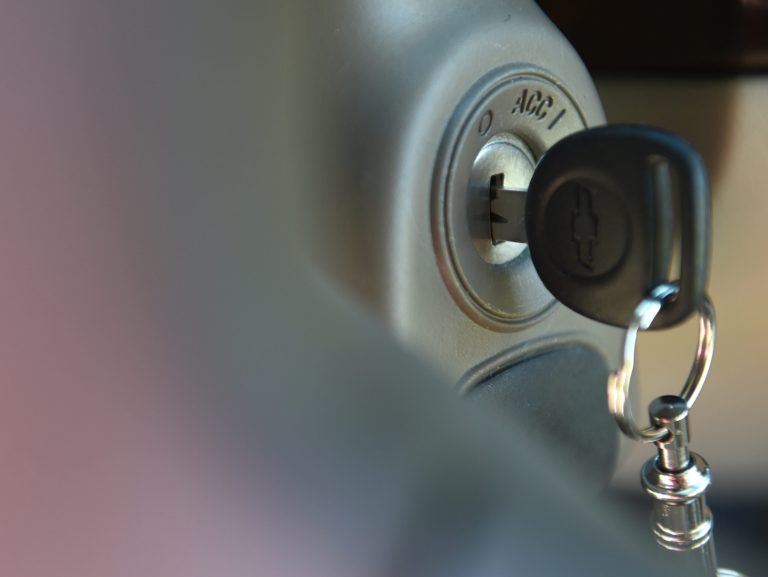 This April 1, 2014 photo shows the ignition switch of a 2005 Chevrolet Cobalt in Alexandria, Va. A federal judge in Texas on Thursday, April 17, 2014 denied an emergency motion that would have forced General Motors to tell owners of 2 million recalled cars to stop driving their vehicles until their ignition switches are repaired. (AP Photo/Molly Riley)
