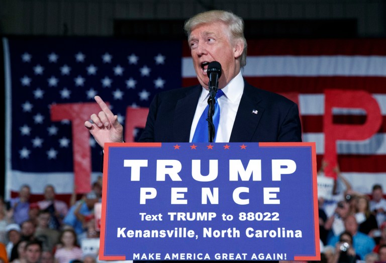 Trump has said relatively little throughout his campaign about the student debt crisis and tuition costs. (AP Photo/ Evan Vucci)