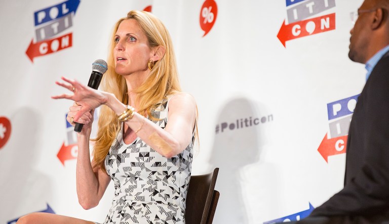 Coulter, who has supported Trump and Bannon, suggested Bannon's exit would hurt Trump's White House, and urged Trump to follow through on his campaign promises. (Photo by Colin Young-Wolff/Invision/AP)