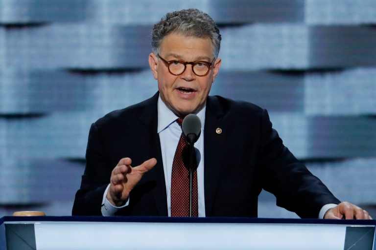 Some Democratic senators said that they believed the allegation from Leeann Tweeden that Franken kissed and groped her without her consent in 2006 when the two were on a USO tour. (AP Photo/J. Scott Applewhite)