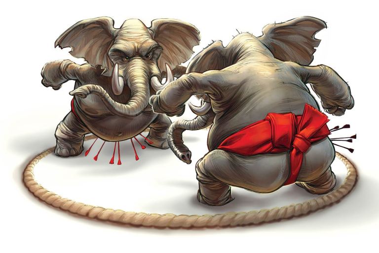 A Party Divided Against Itself . . .