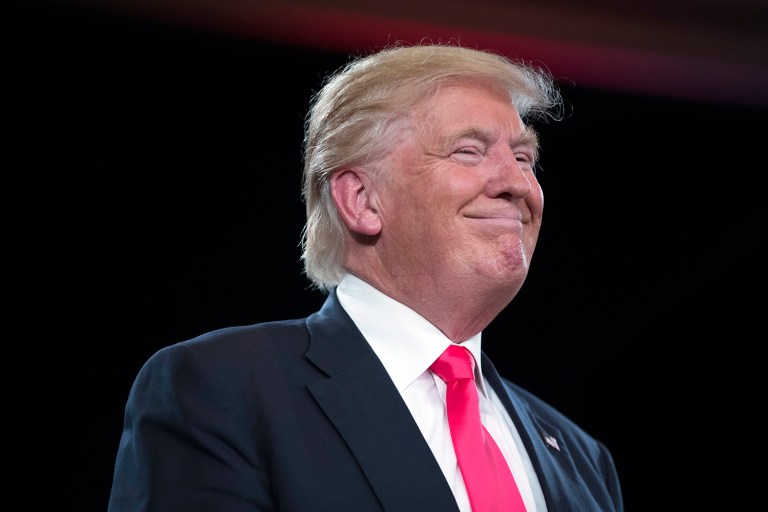 Democrats sent the letter a day after Trump postponed a Dec. 15 announcement about his plan to separate himself fully from his business empire. (AP Photo/Evan Vucci)