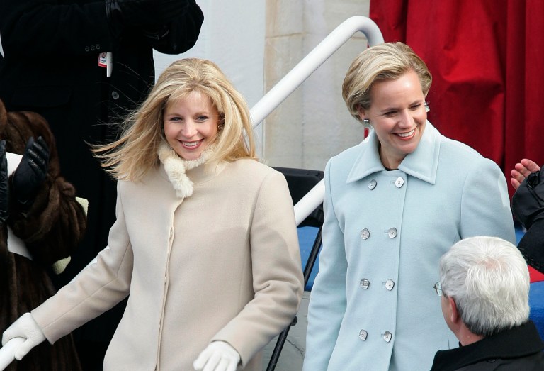 A dispute over same-sex marriage came up over the weekend between the daughters of Vice President Cheney: Liz, left, and Mary. (Getty Images File)