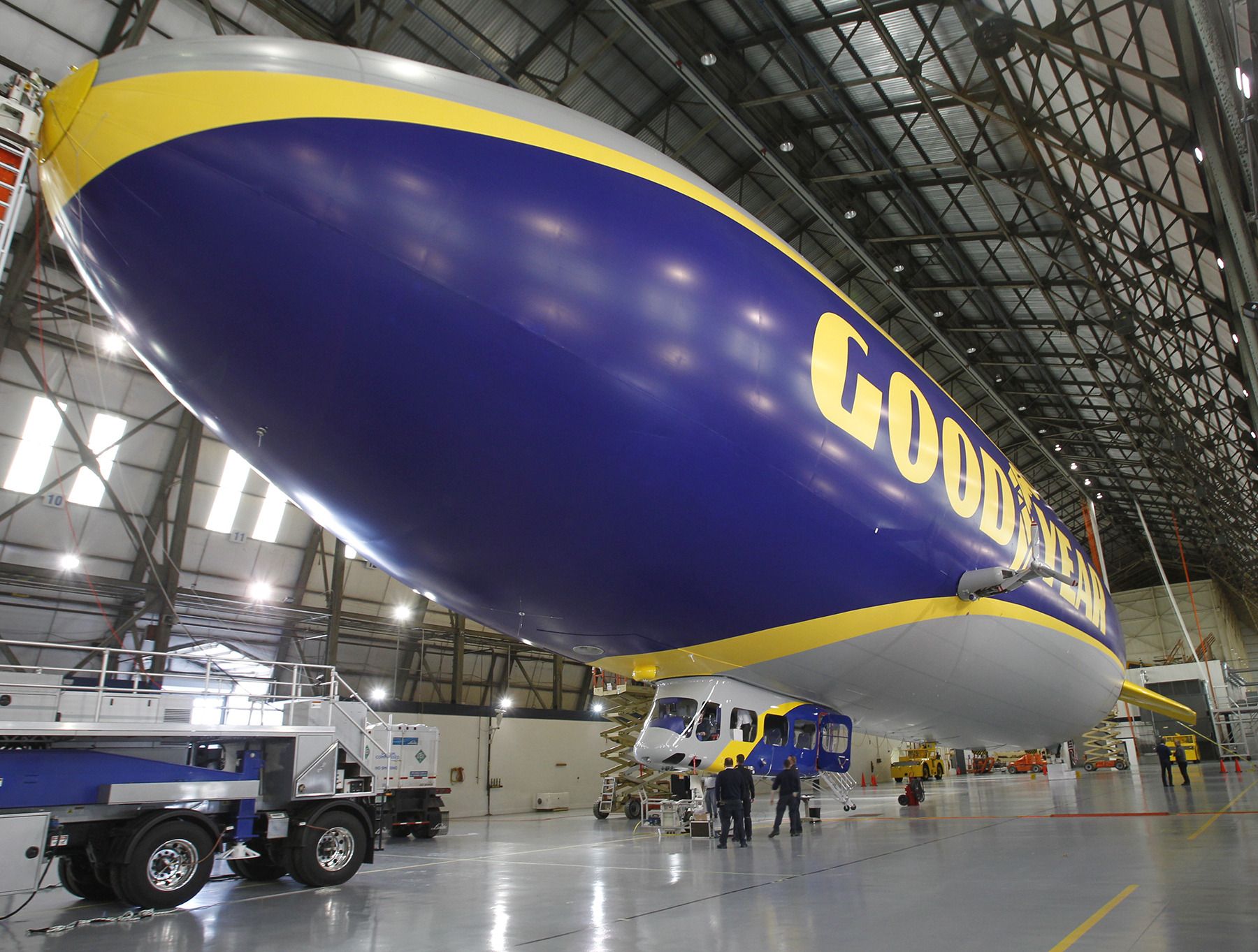 Goodyear unveils next-generation blimp, seeks name