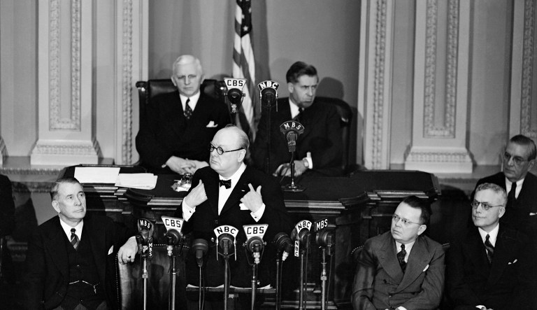 The U.S. joined Winston Churchill in the war against fascism. (AP Photo, File)