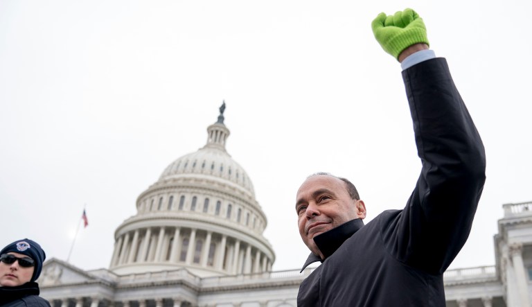 Rep. Luis Gutierrez, D-Ill., made the first motion to adjourn in protest of the GOP position. He was followed by Reps. Adriano Espaillat, D-N.Y., and Raul Grijalva, D-Ariz. (AP Photo/Andrew Harnik)