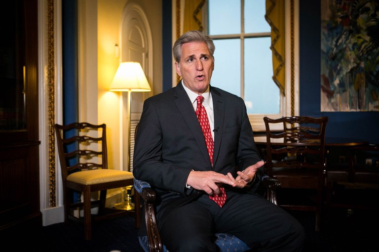 McCarthy suggested that Sessions should remove himself from any probe related to Russia, but later said those comments should not have been seen as a call for Sessions to recuse himself. (Graeme Jennings/Examiner)