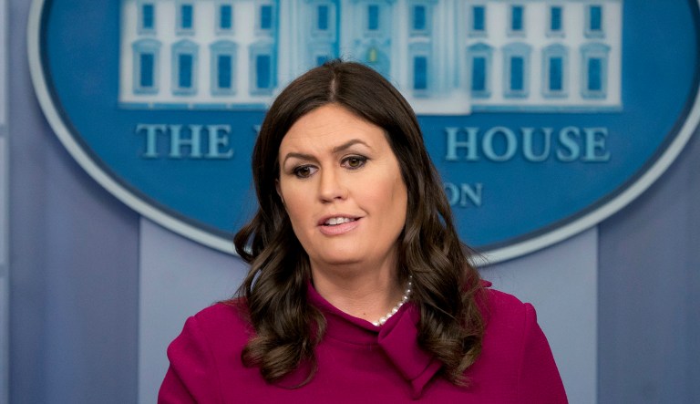 White House press secretary Sarah Sanders said House Minority Leader Nancy Pelosi's dour reaction to Trump's State of the Union address 