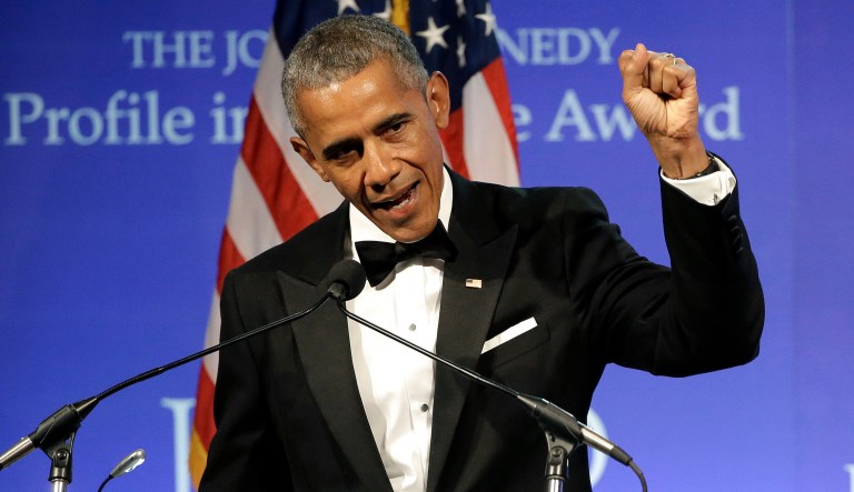 Obama beat Trump 17 percent to 14 percent, making it the 10th year in a row the former president has earned the title. (AP Photo/Steven Senne)