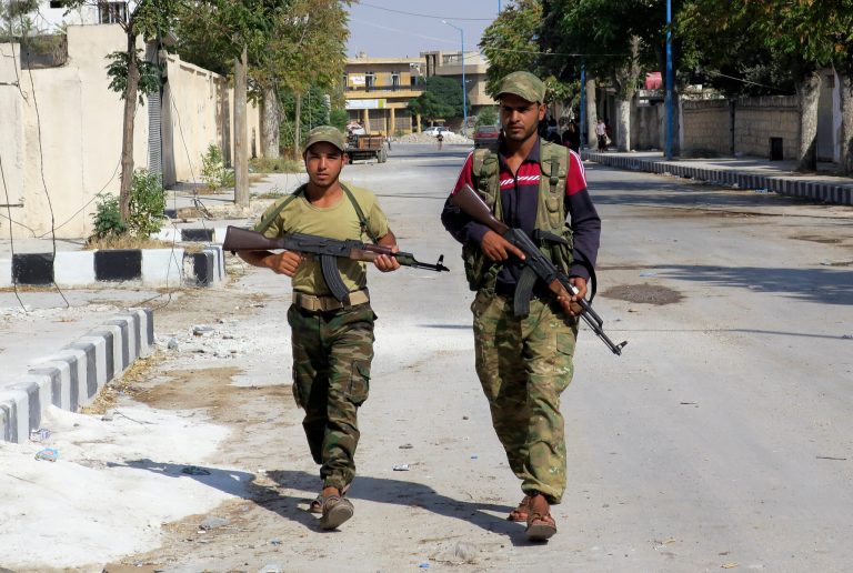 The airstrike was just one of several incidents of violence in Syria reported on Friday and Saturday. (AP Photo)