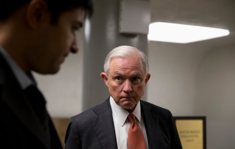 Sessions, the GOP's foremost immigration hawk, might be the biggest potential endorsement left on the board. (AP Photo/Carolyn Kaster)