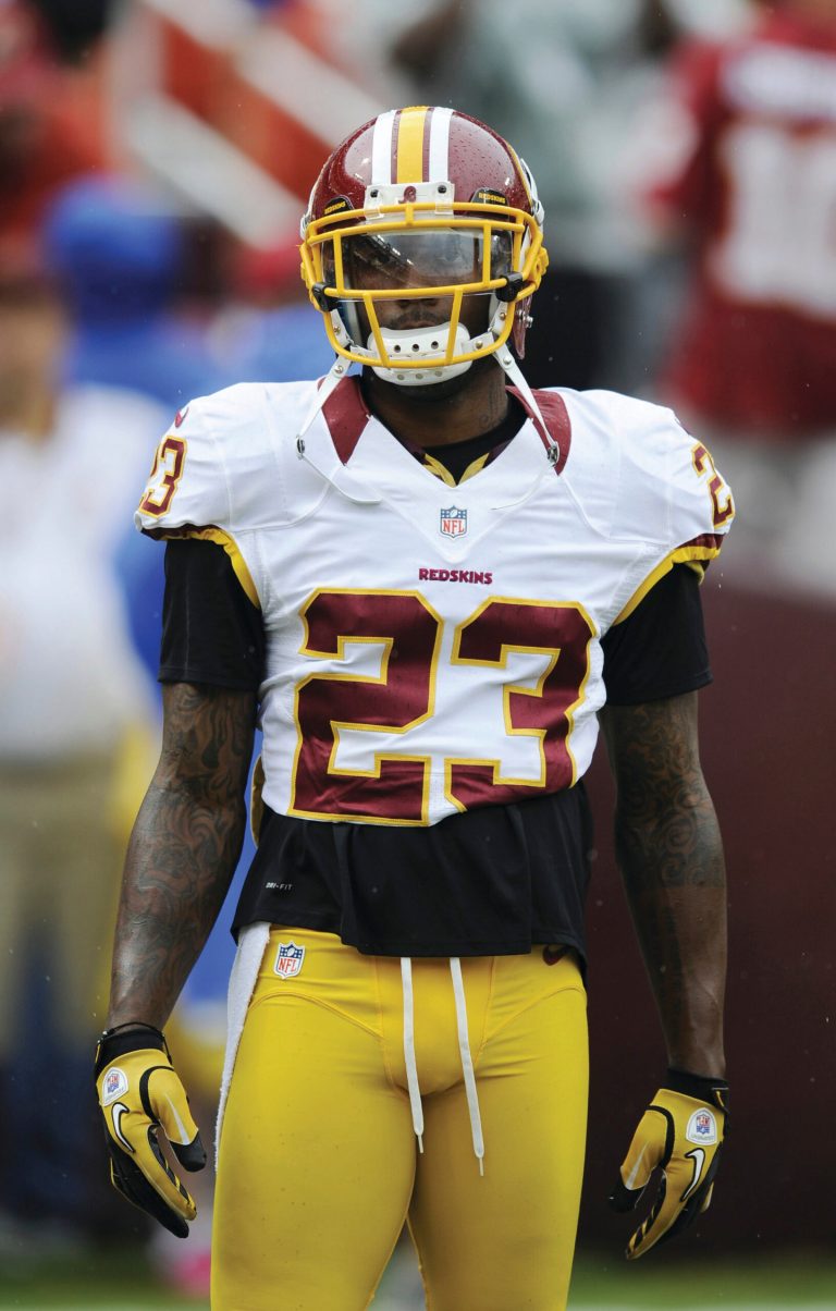 Nick Wass/AP
Redskins cornerback DeAngelo Hall is passionate at all times on the field, which sometimes gets him in trouble with referees.