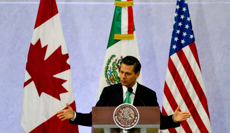 Mexico has proposed that instead of an end date, as the U.S. has proposed, the NAFTA partners would hold renegotiations every five years. (AP Photo/Eduardo Verdugo)