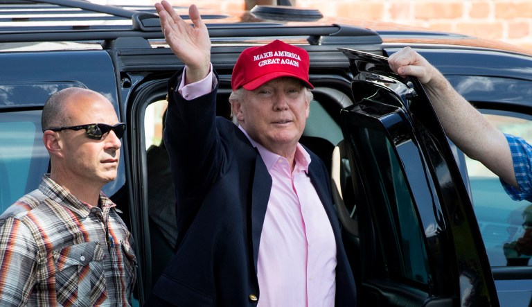 Seems ironic for a president whose own clothing line is made everywhere except in the U.S. (AP Photo/Carolyn Kaster)