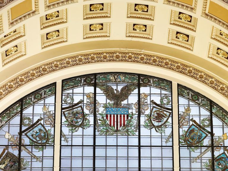 Norton wants District seal added to historic Library of Congress stained glass windows