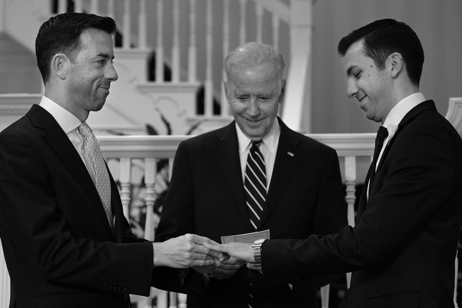 Biden officiates same-sex marriage at his residence