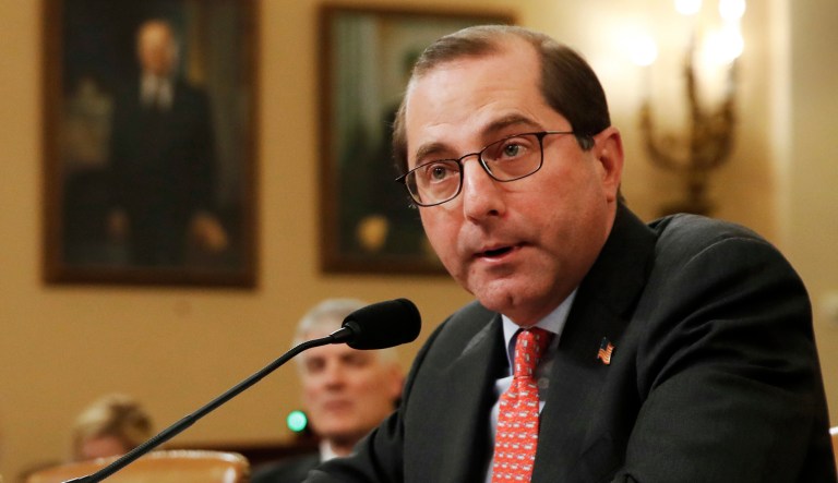 Health and Human Services Secretary Alex Azar was asked Thursday if the head of the Office of Refugee Settlement was following the law when he tried to stop illegal immigrant minors from getting abortions. (AP Photo/Jacquelyn Martin)