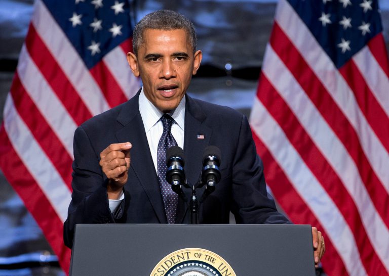 President Barack Obama speaks during the 