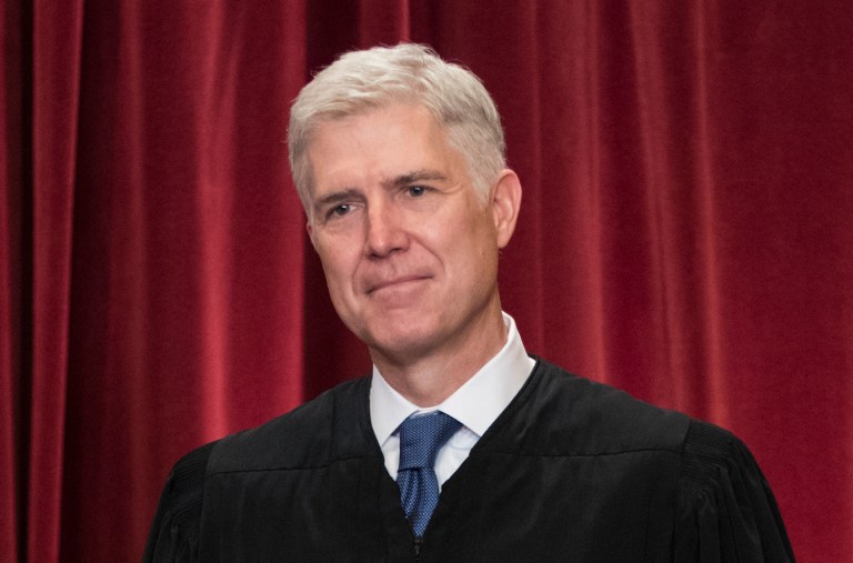 The conservative Gorsuch noted that 95 percent of all federal cases are resolved at lower courts and few reaching the appeals courts or the high court. (AP Photo/J. Scott Applewhite)