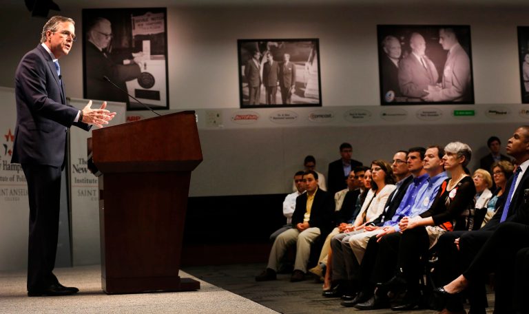 Bush, known for his expansive fundraising operation, invites younger people to help take part in that effort. (AP Photo/Jim Cole)