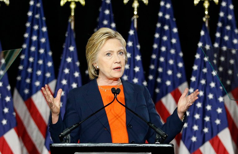 Presumptive Democratic presidential nominee Hillary Clinton called into all the major television networks to talk about the Orlando attack, except for Fox News. (AP Photo/John Locher)