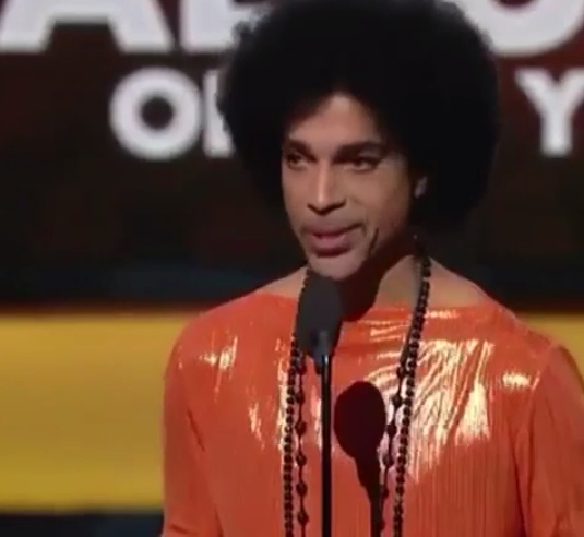 Prince steals the show at the Grammys, brings up #BlackLivesMatter