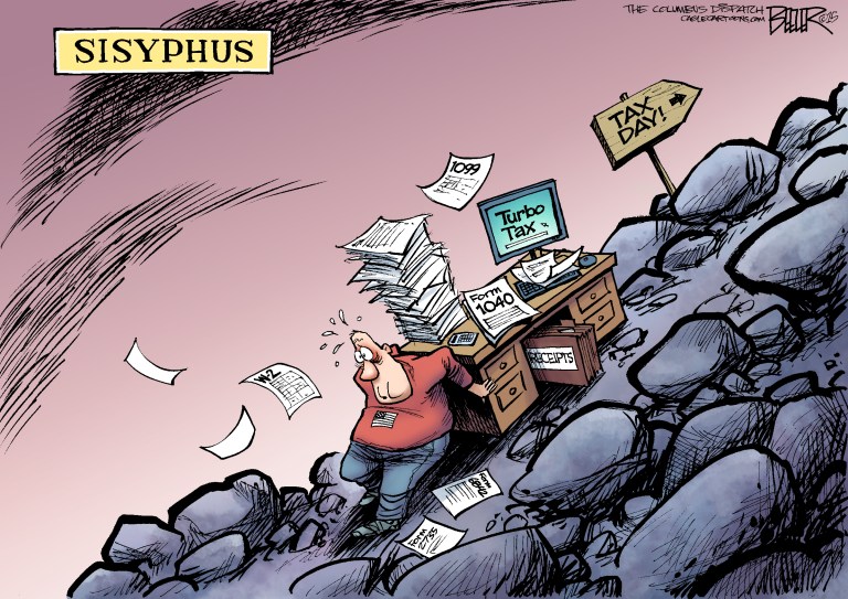 Editorial Cartoon: Endless Battle