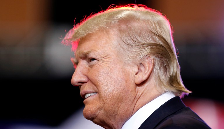 President Trump read his earlier statements about the violence in Charlottesville, omitting his remark that there was violence on 