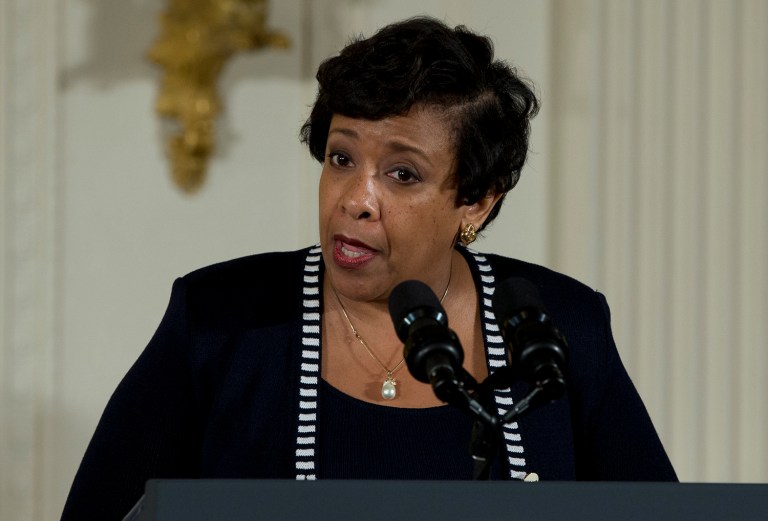 Attorney General Loretta Lynch said that she's 
