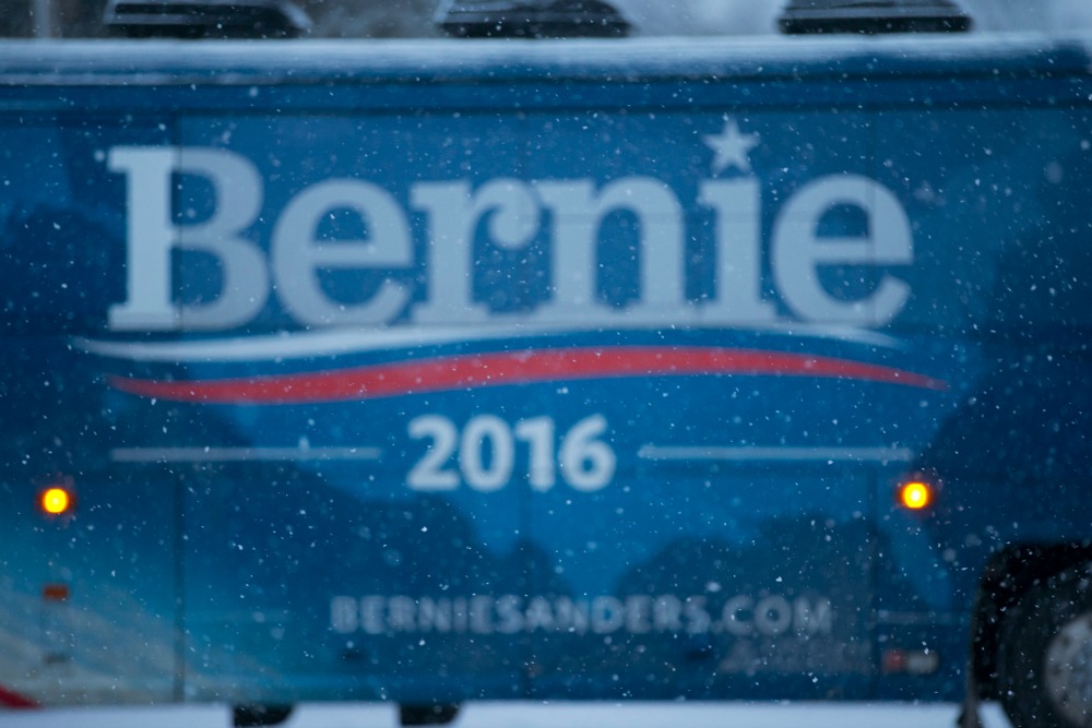 Sanders campaign worried snow will keep supporters away