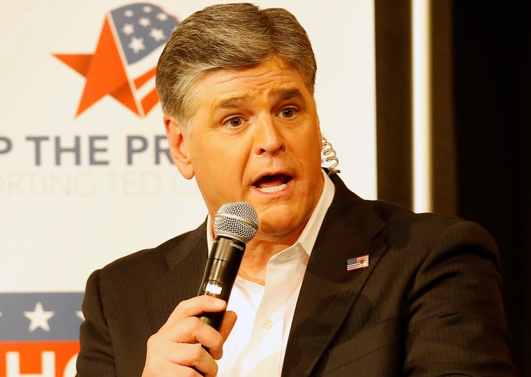 Fox News Channel's Sean Hannity retweeted a message from an anonymous account calling for all Americans to join together to "MAKE RUSSIA GREAT AGAIN," appending to it his own comment, "Amen!!"